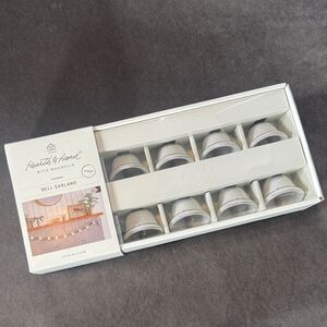 Hearth & Hand with Magnolia Ceramic Bell Garland 3’ 9.25” Christmas Holiday NEW